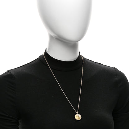 Christian Dior 18K Yellow White Gold Diamond Black Onyx Mother of Pearl Rose Celeste Medallion Pendant Necklace 2 of 7