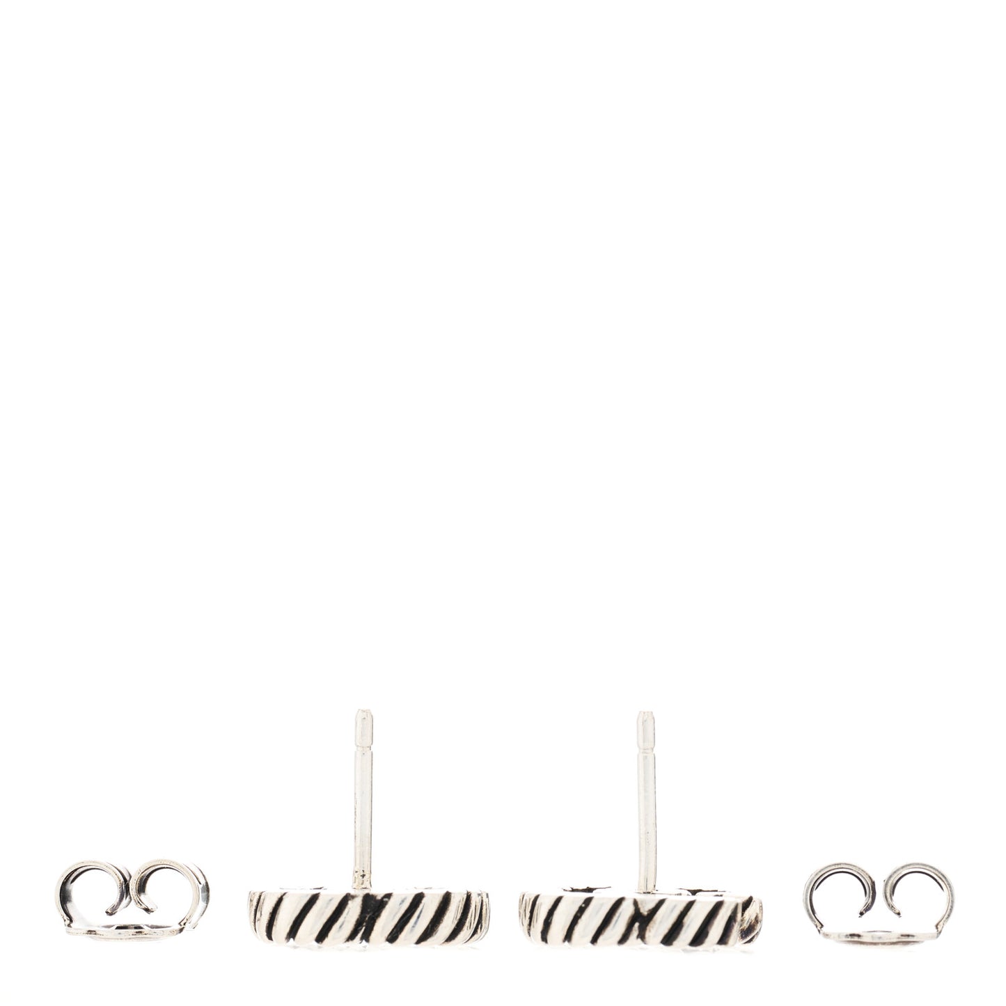 Sterling Silver Torchon Double G Earrings