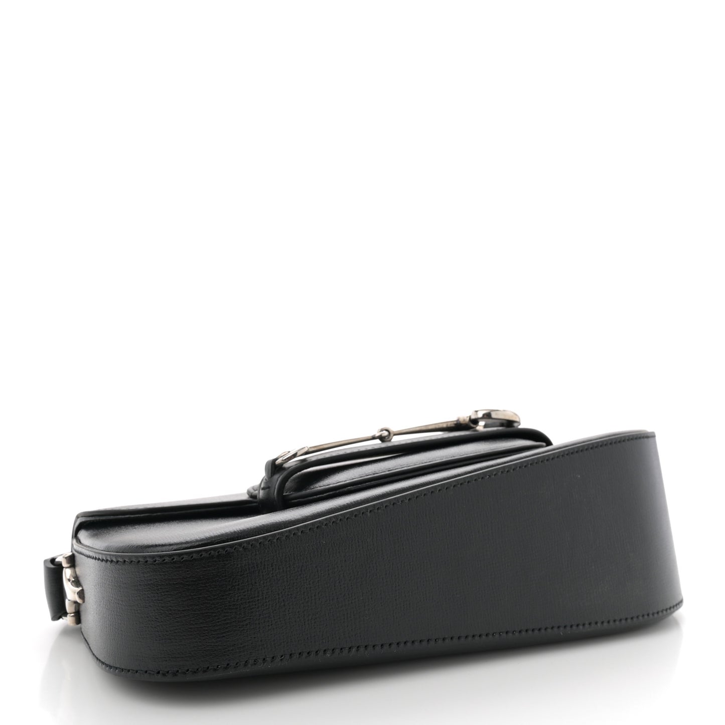 Demetra Small Horsebit 1955 Asymmetric Shoulder Bag Black