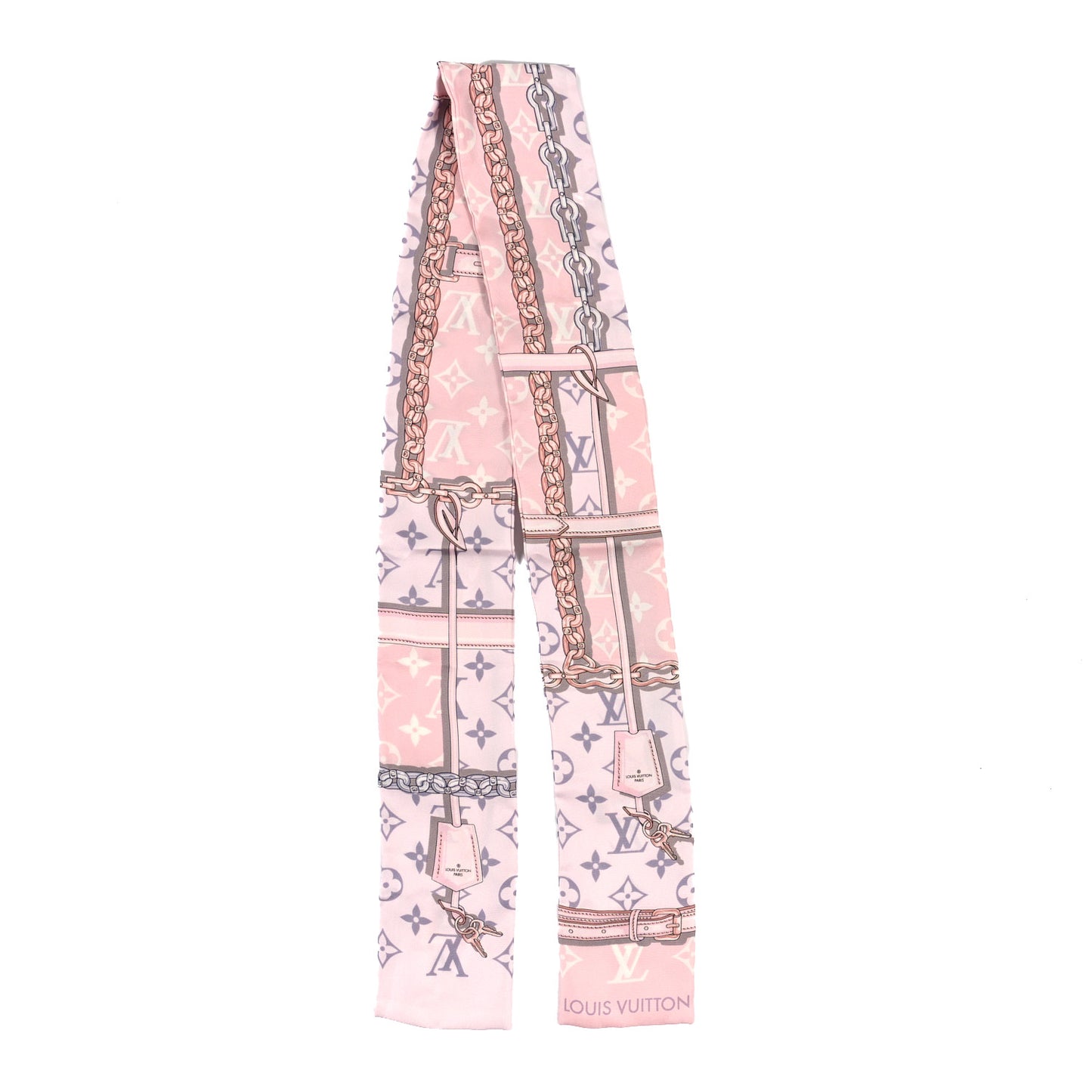 Silk Monogram Confidential Bandeau Light Pink