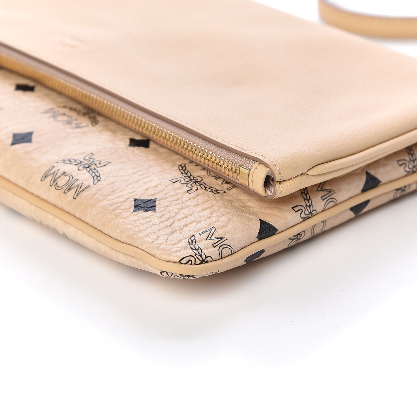 Visetos Corina Foldover Crossbody Bag Latte Beige
