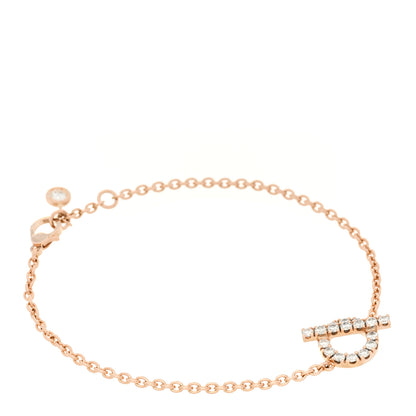 Hermes 18K Rose Gold Diamond Finesse Bracelet ST 1 of 4