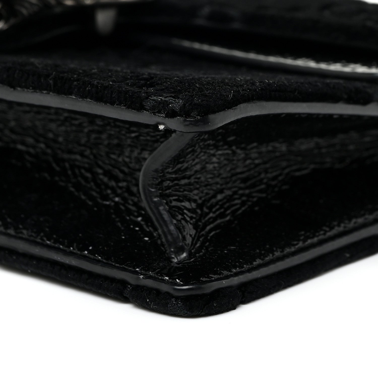 Gucci Velvet GG Monogram Super Mini Dionysus Shoulder Bag Black 9 of 18