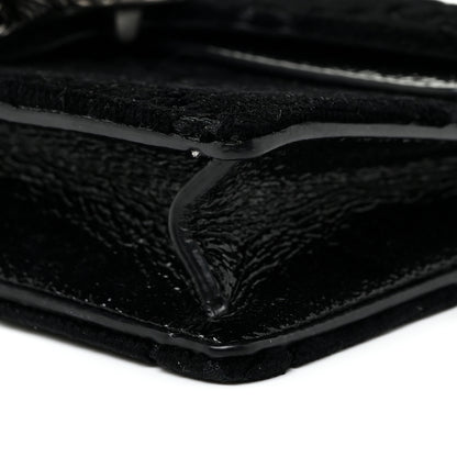 Gucci Velvet GG Monogram Super Mini Dionysus Shoulder Bag Black 9 of 18