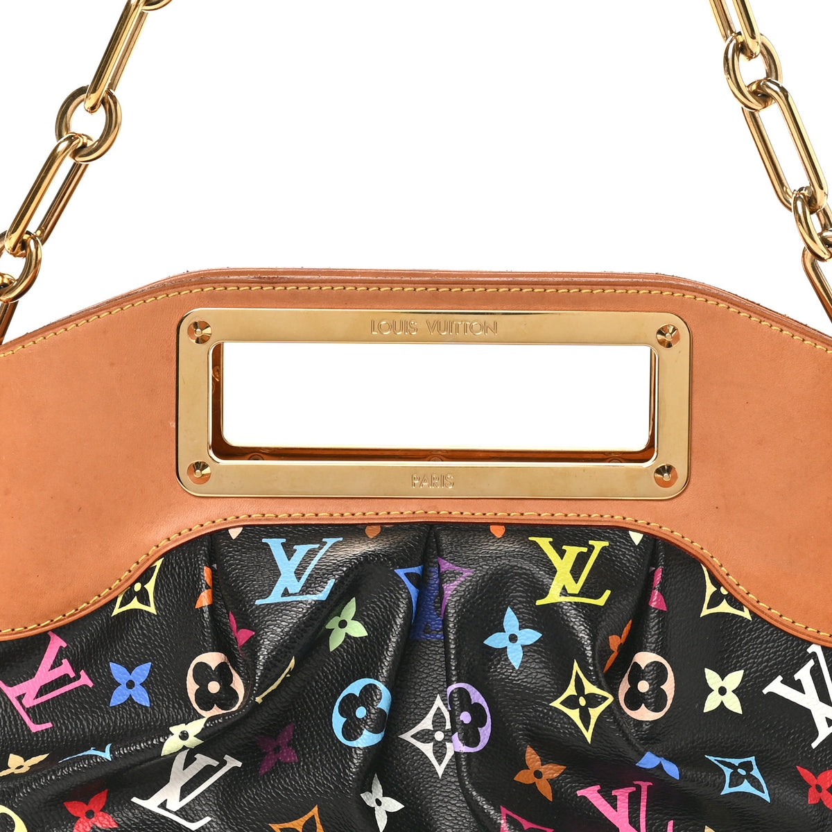 Louis Vuitton Monogram Multicolor Judy PM Black 6 of 8