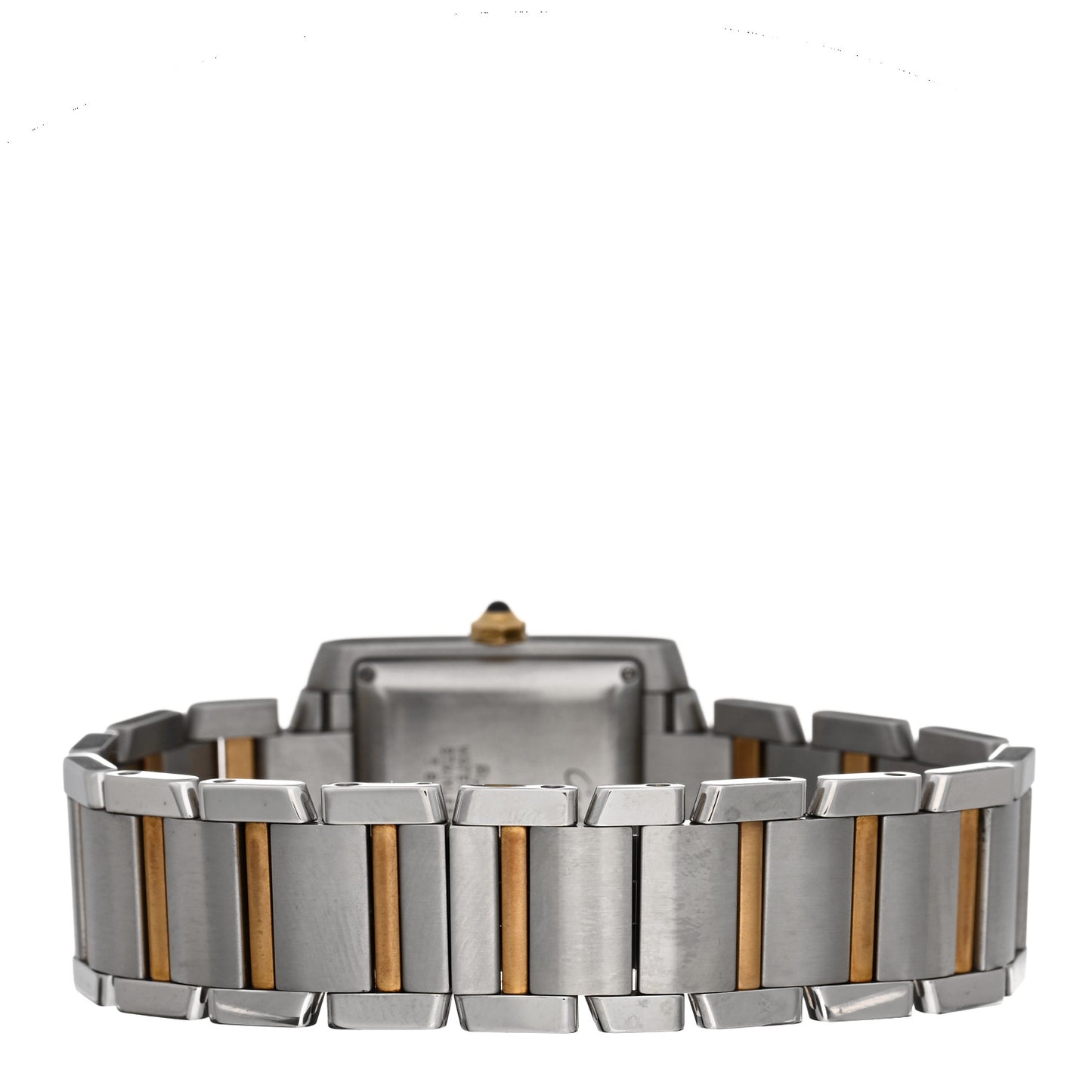 Stainless Steel 18K Yellow Gold 28mm Tank Francaise Automatic Watch