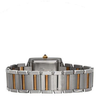 Cartier Stainless Steel 18K Yellow Gold 28mm Tank Francaise Automatic Watch 3 of 4