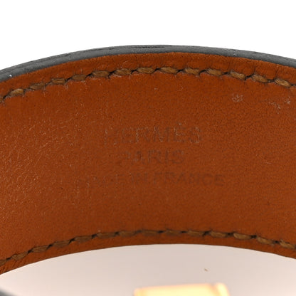 Hermes Madame Calfskin Collier De Chien CDC 24 Bracelet T2 Black 4 of 8