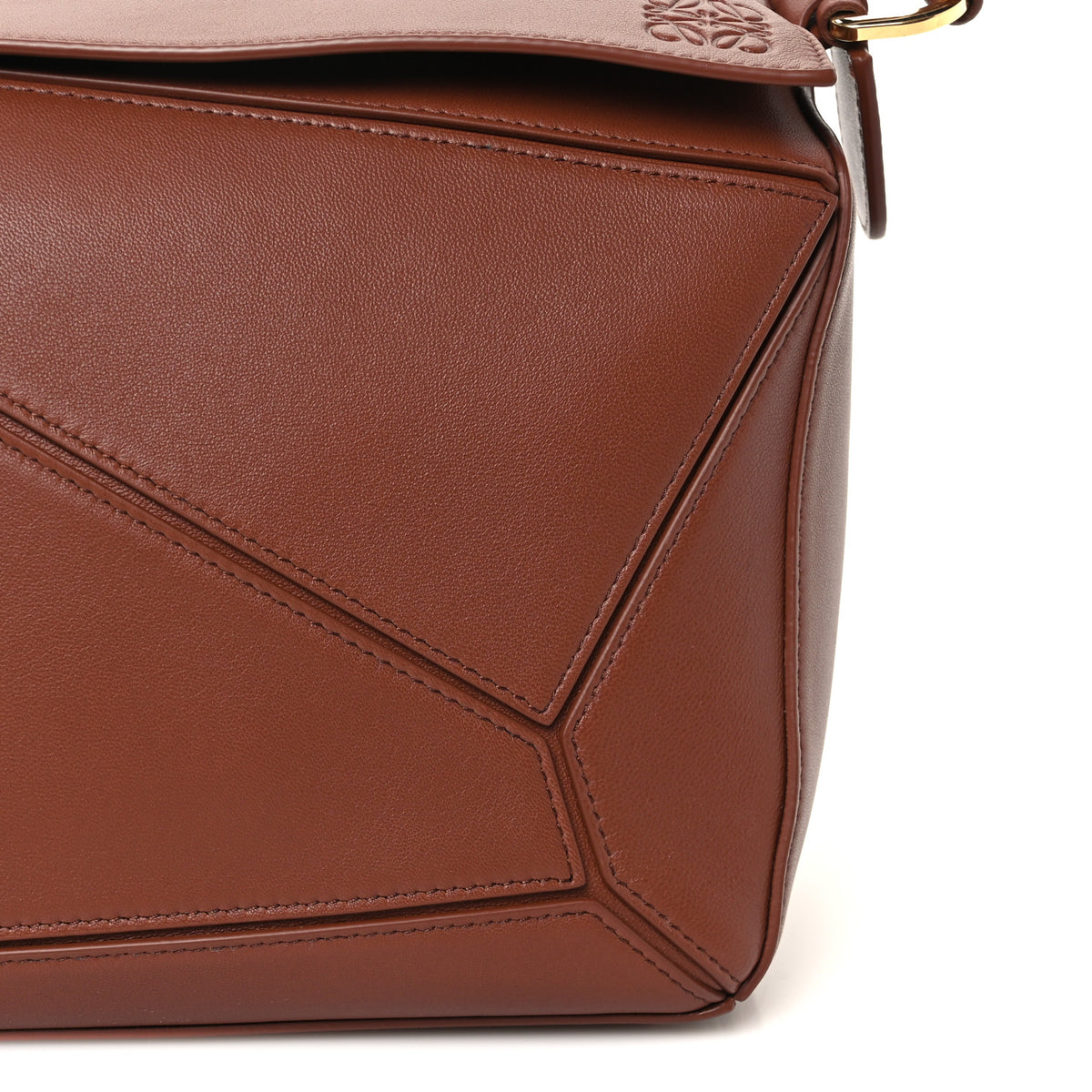 Loewe Nappa Lambskin Medium Featherlight Puzzle Bag Pecan 8 of 10