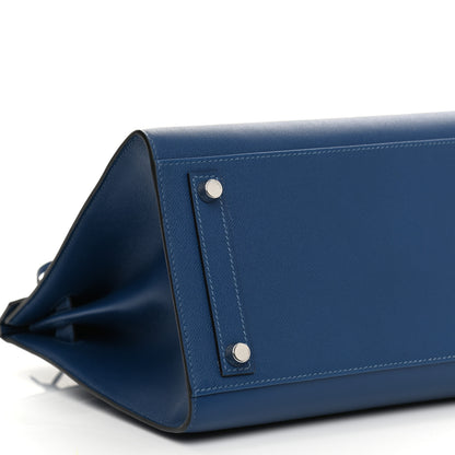 Hermes Madame Calfskin Birkin Sellier 30 Deep Blue 9 of 13