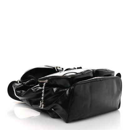 Louis Vuitton Shiny Calfskin Montsouris Cargo Backpack Black 4 of 10