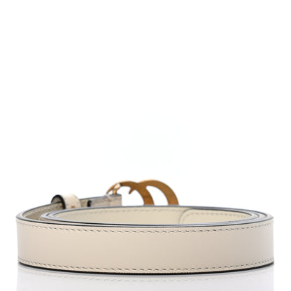 Gucci Calfskin Double G 20mm Belt 80 32 Mystic White 2 of 5