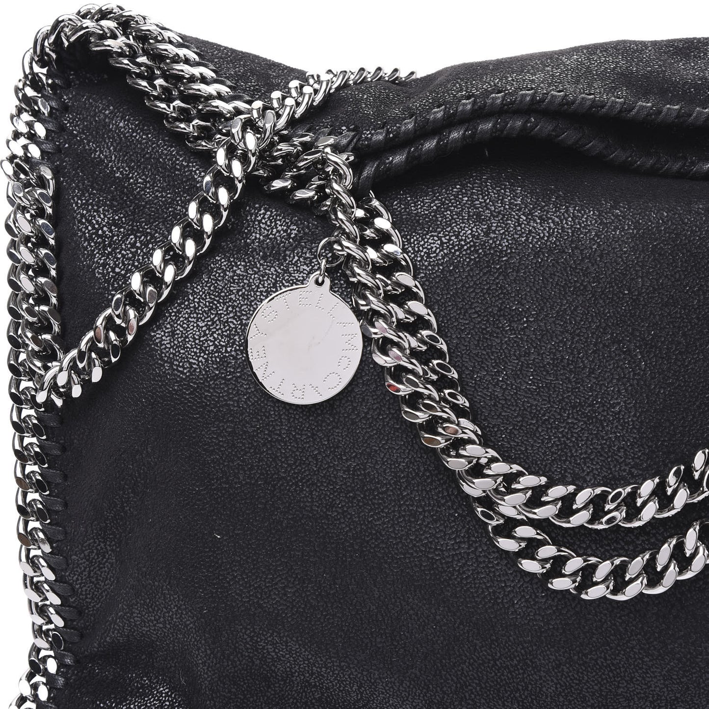 Shaggy Deer Falabella Fold Over Tote Black