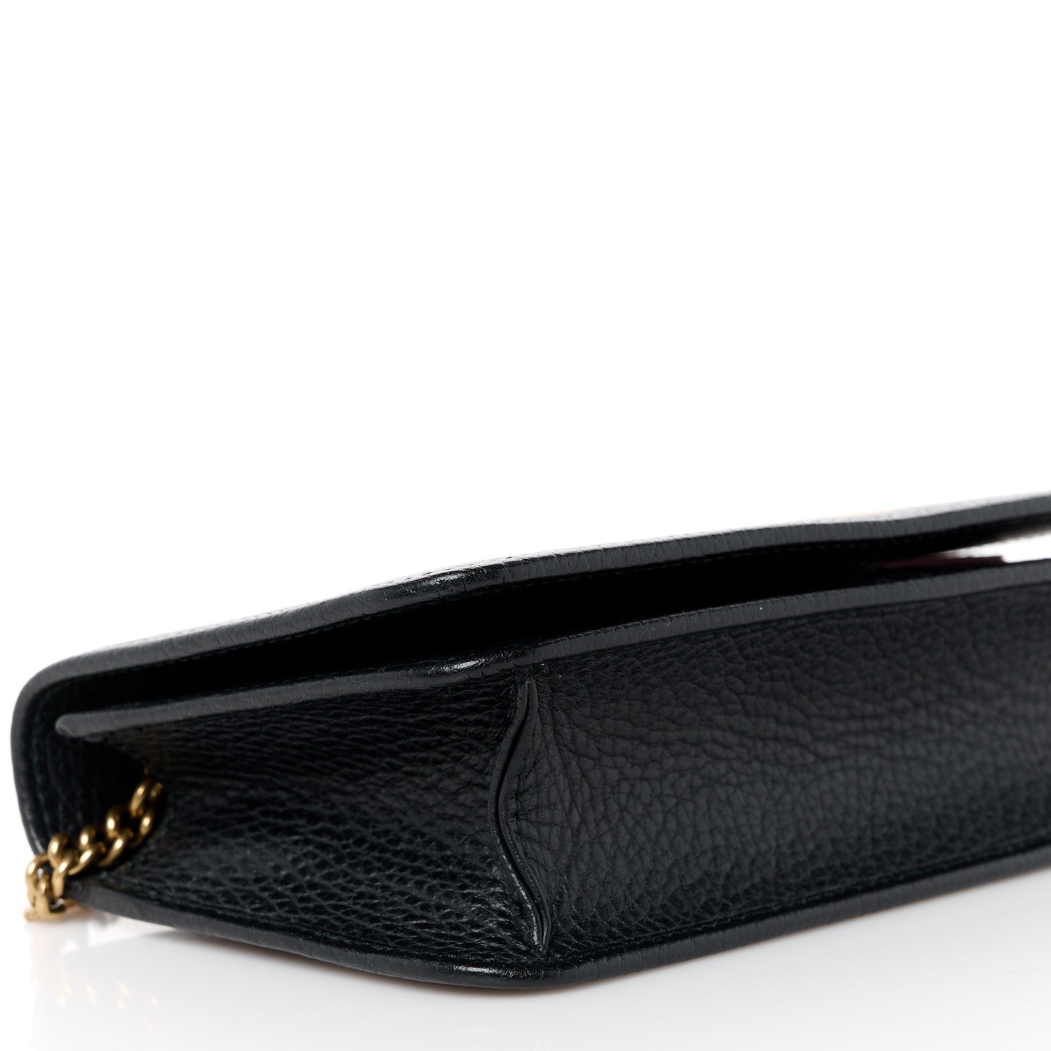 Gucci Dollar Calfskin Garden Mystic Cat Chain Wallet Black 8 of 9
