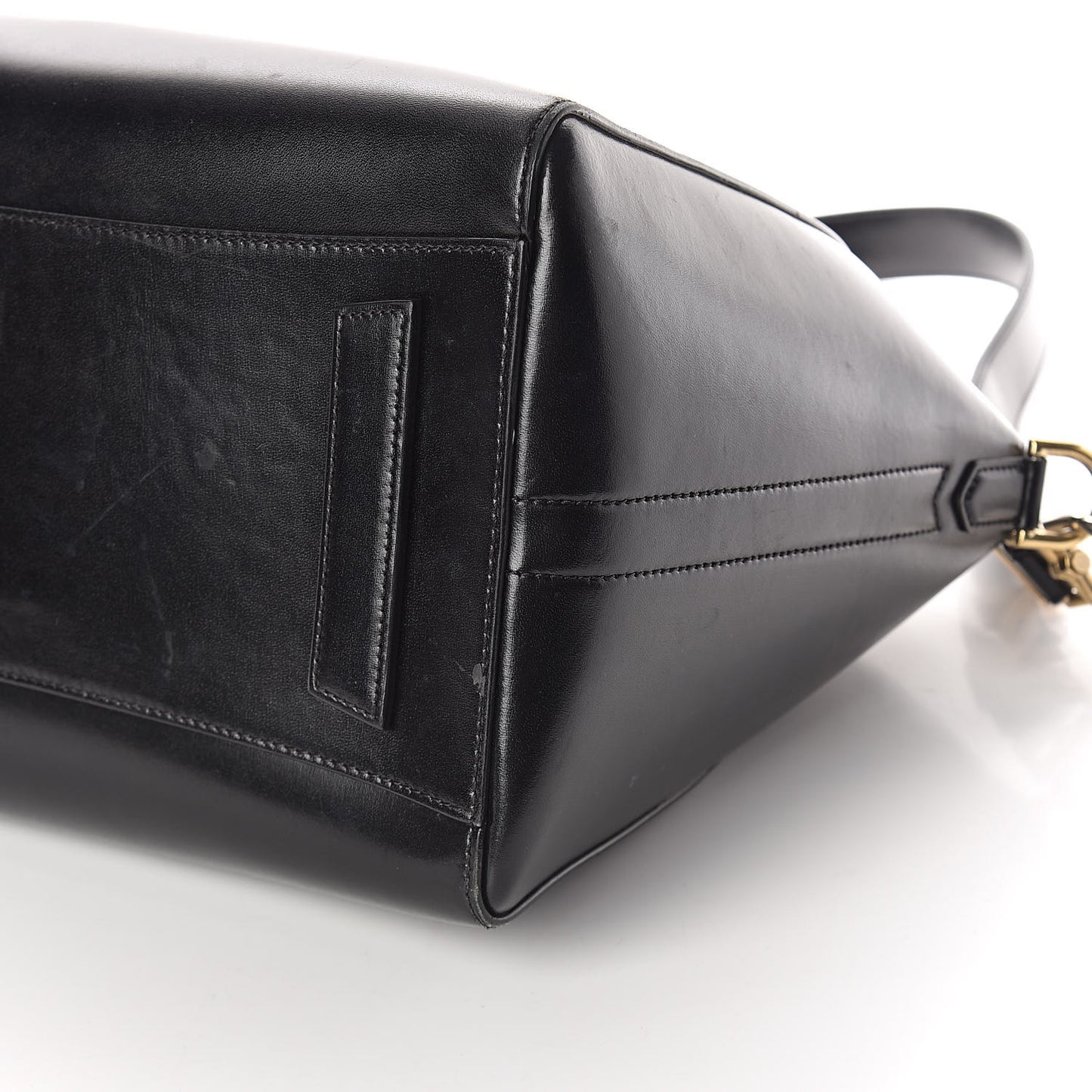 Shiny Lord Calfskin Medium Antigona Black