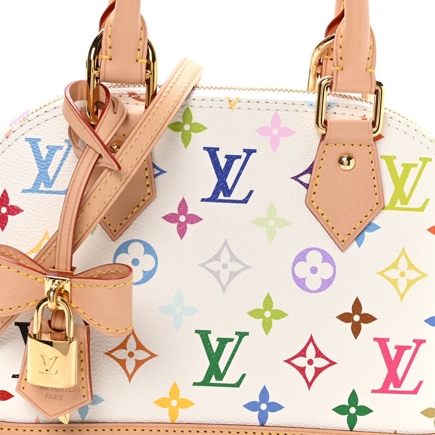 LV x TM Monogram Multicolor Alma BB White