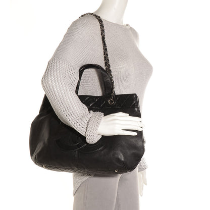 Chanel Calfskin Trianon Large Tote Black 3 of 6