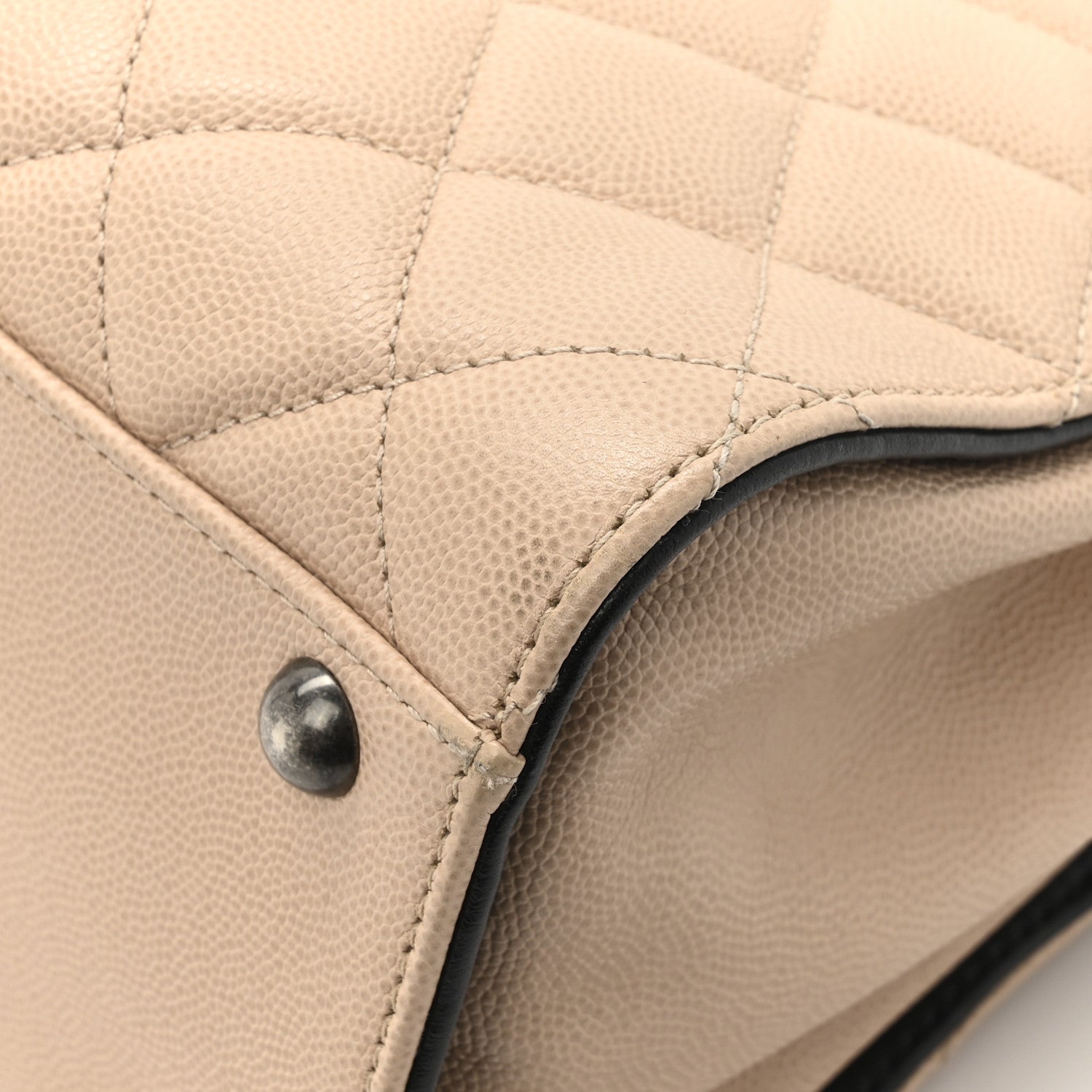 Chanel Caviar Quilted Medium CC Bucket Bag Beige 15 of 15