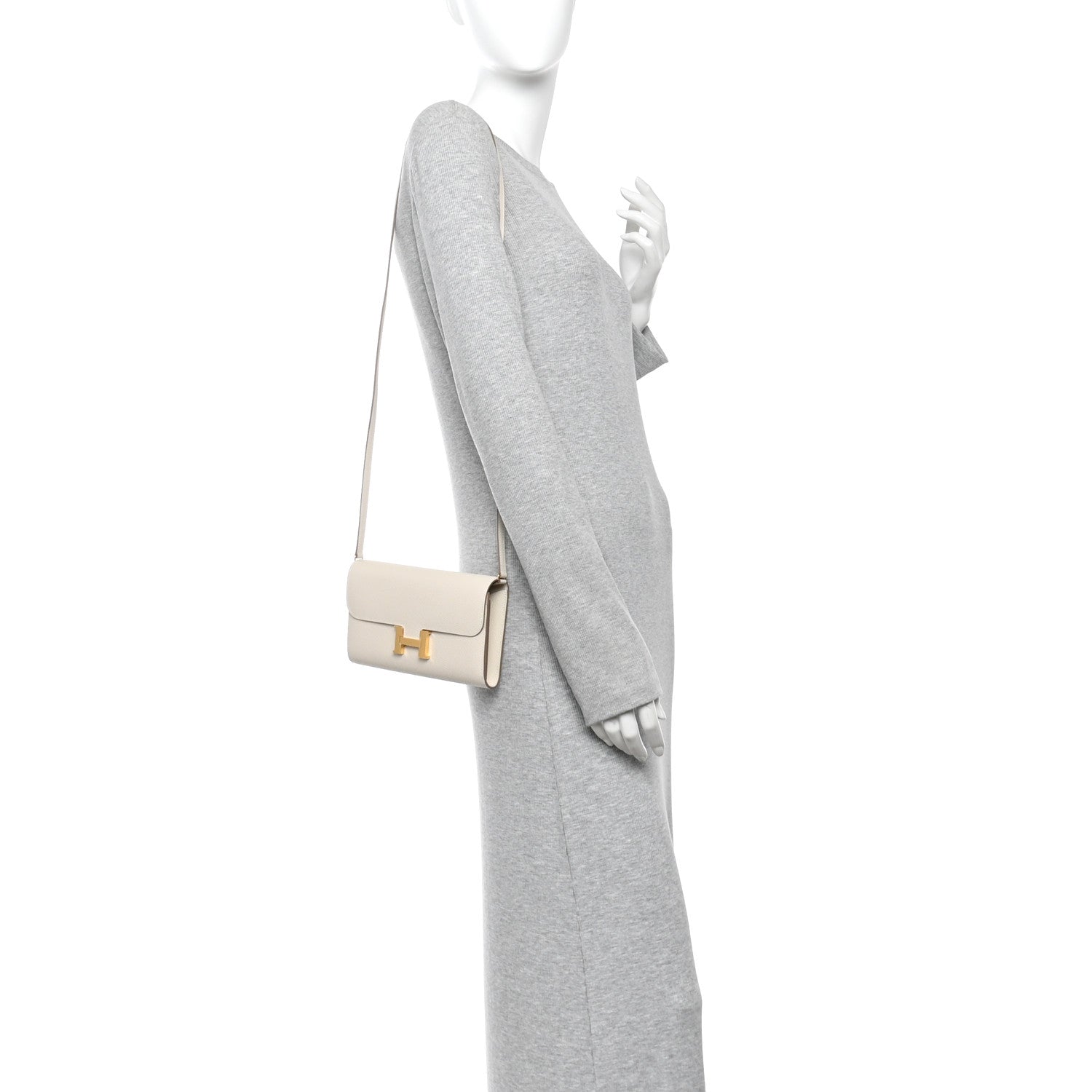 Hermes Epsom Constance Long To Go Wallet Craie 2 of 11