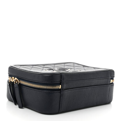 Chanel Caviar Quilted Medium CC Filigree Vanity Case Navy 4 of 13