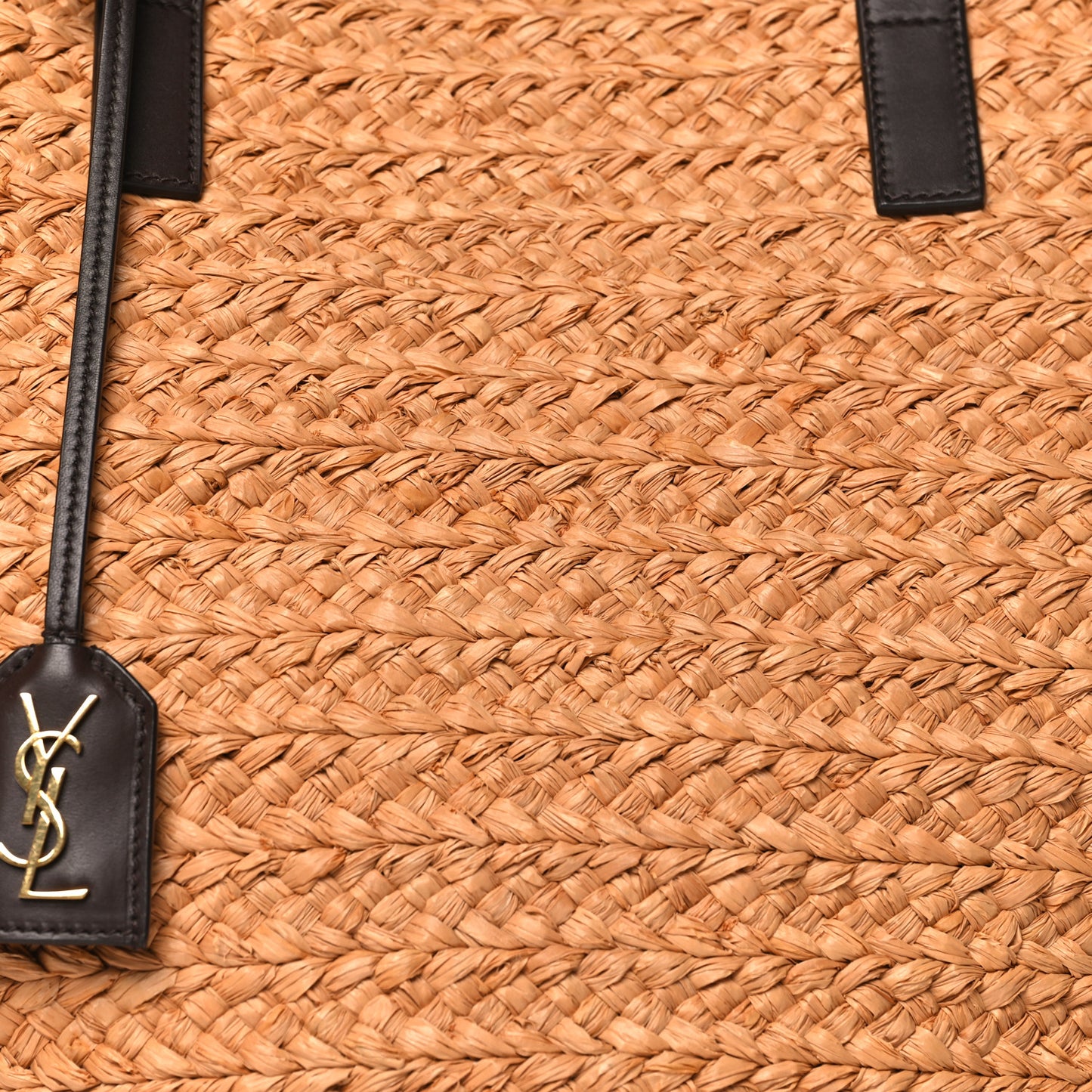 Raffia Calfskin Medium Panier Tote
