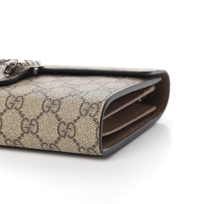 Gucci GG Supreme Monogram Mini Dionysus Chain Wallet Beige Taupe 9 of 9