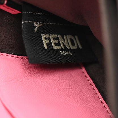 Fendi Nappa Rabbit Fox Fur Micro Buggie Baguette Rosa Fluo Multicolor 7 of 11