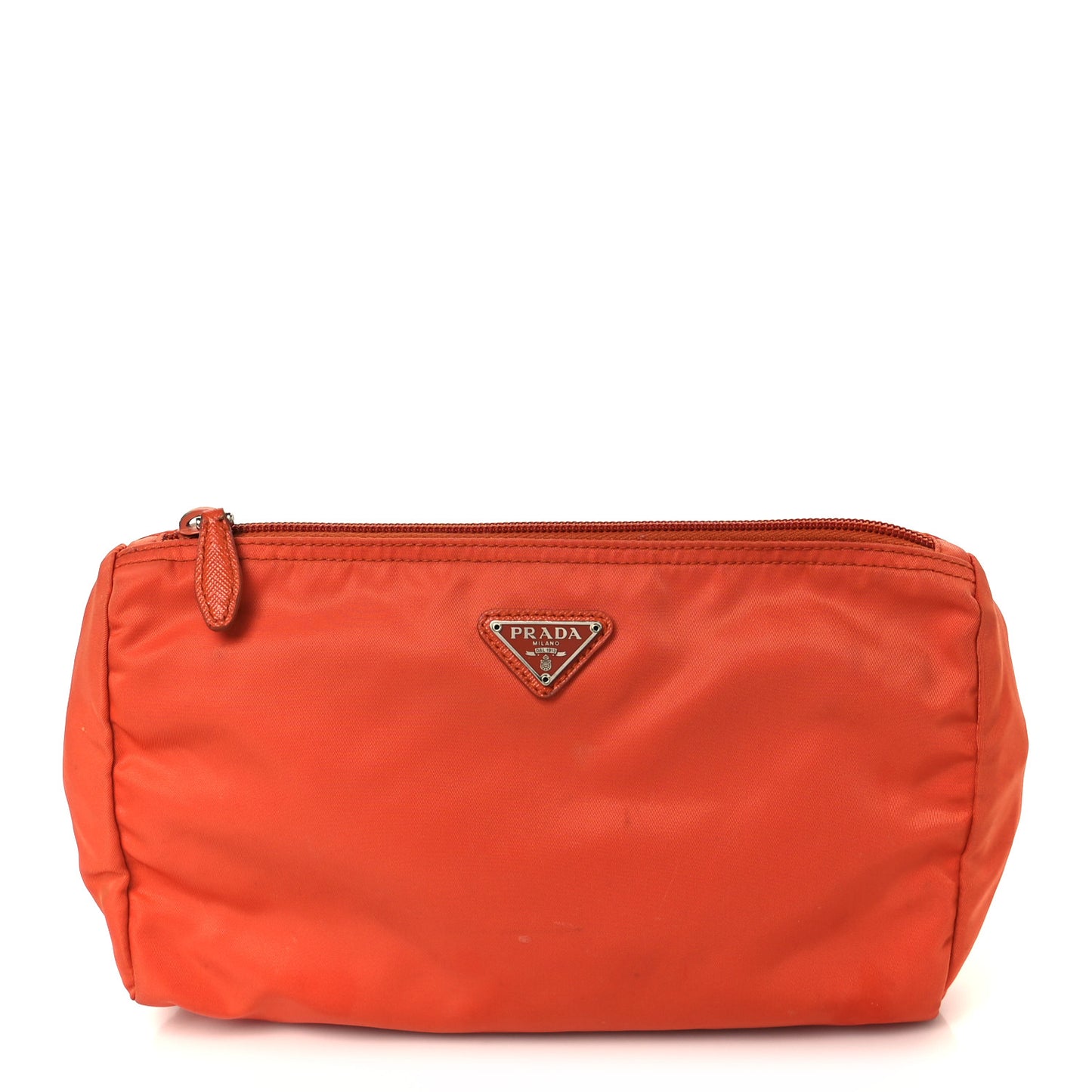 Nylon Vela Cosmetic Pouch Orange
