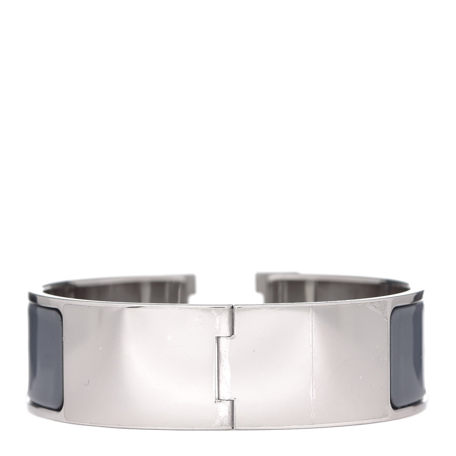 Hermes Enamel Wide Clic Clac H Bracelet GM Ardoise 3 of 5