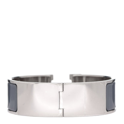 Hermes Enamel Wide Clic Clac H Bracelet GM Ardoise 3 of 5