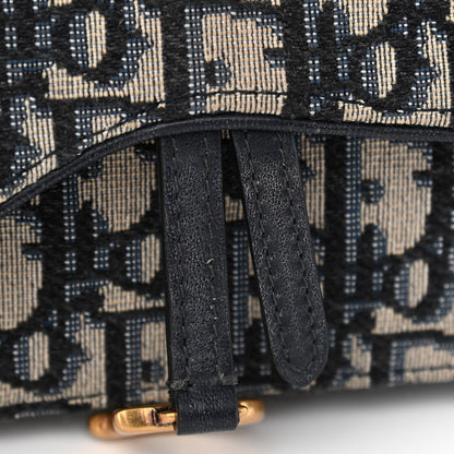 Christian Dior Oblique Saddle Belt Bag Blue 11 of 11