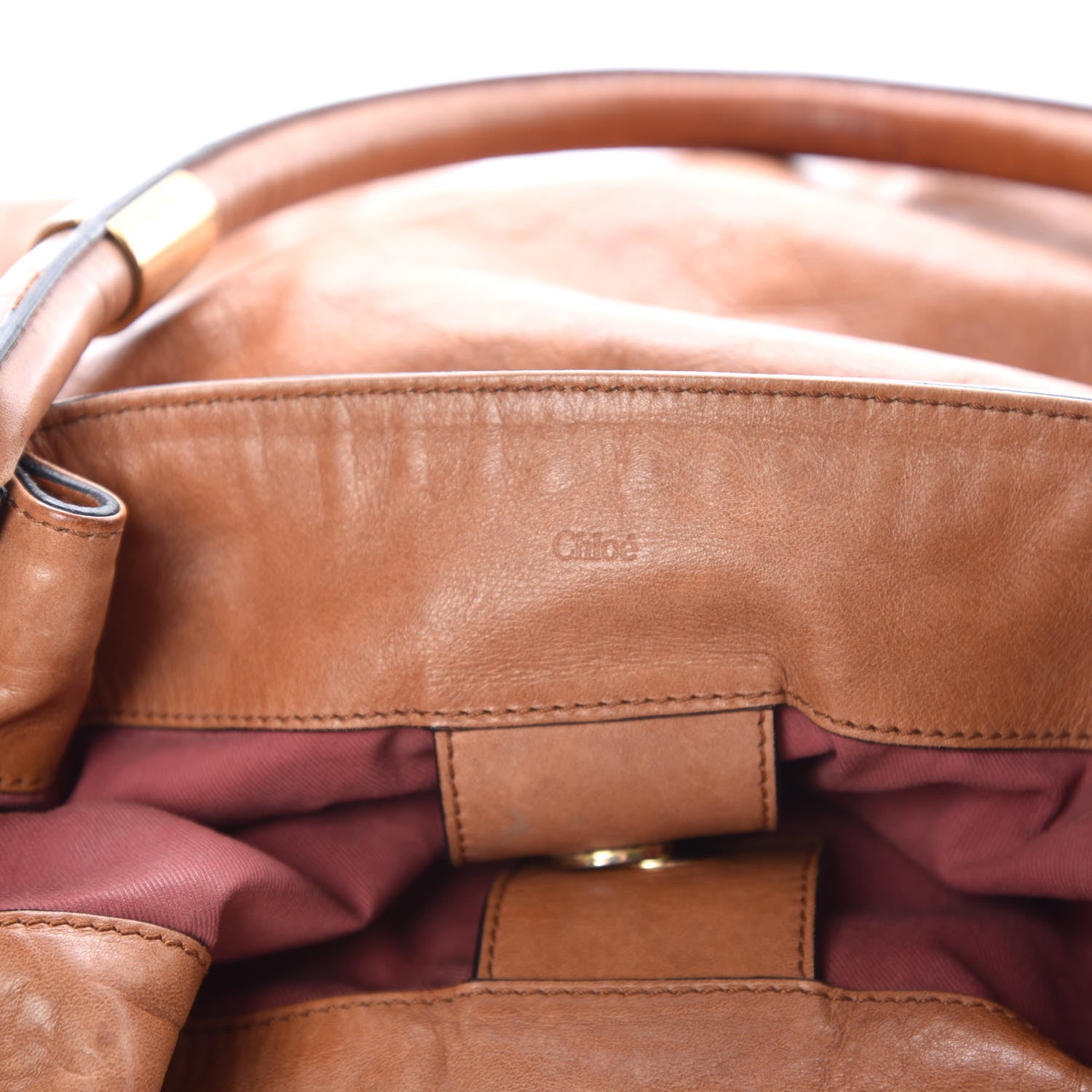 Chloe Deerskin Tote Brown 6 of 22