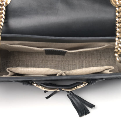 Gucci Microguccissima Medium Emily Chain Shoulder Bag Black 5 of 14
