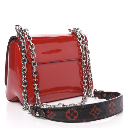 Louis Vuitton Patent Monogram Infrarouge Twist Shoulder Bag PM Coquelicot 3 of 12