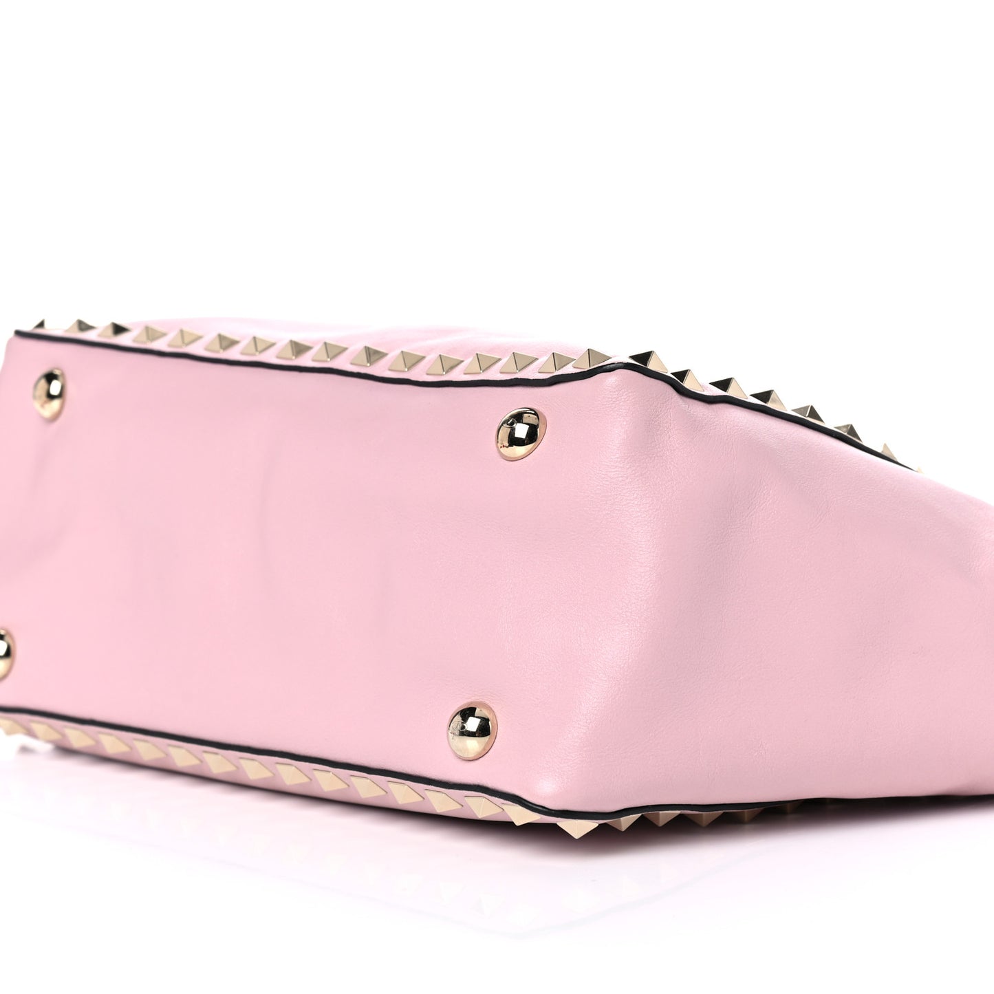 Vitello Small Rockstud Tote Water Rose
