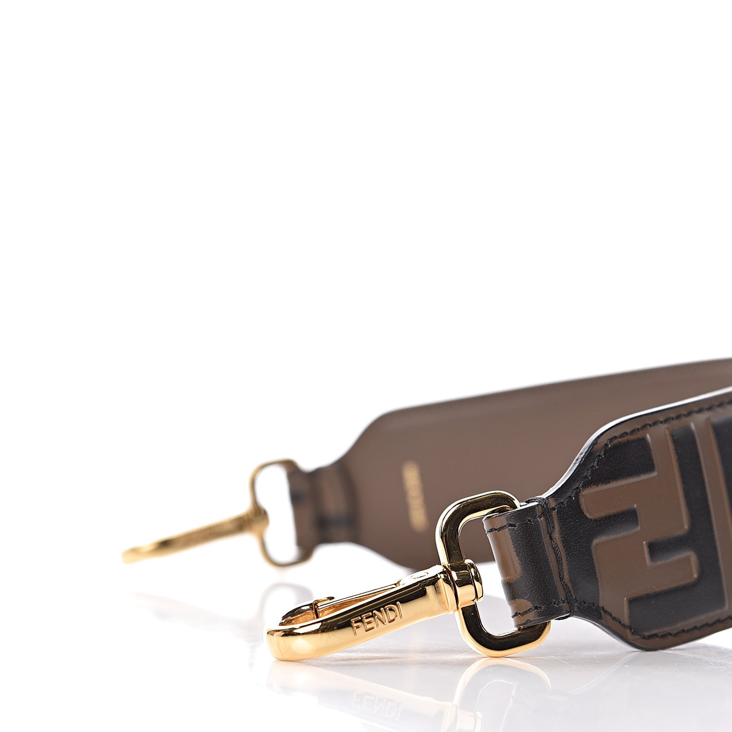 Calfskin FF 1974 Embossed Mini Strap You Maya Black