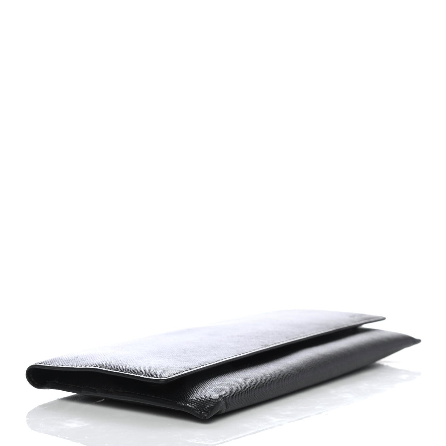 Saffiano Continental Flap Wallet Black
