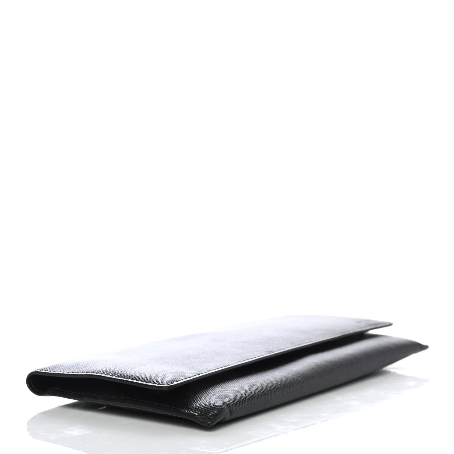 Prada Saffiano Continental Flap Wallet Black 3 of 4