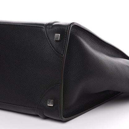 Celine Drummed Calfskin Mini Luggage Black 8 of 9