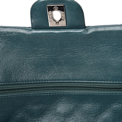 Chanel Lambskin Quilted Medium Double Flap Dark Green 11 of 16