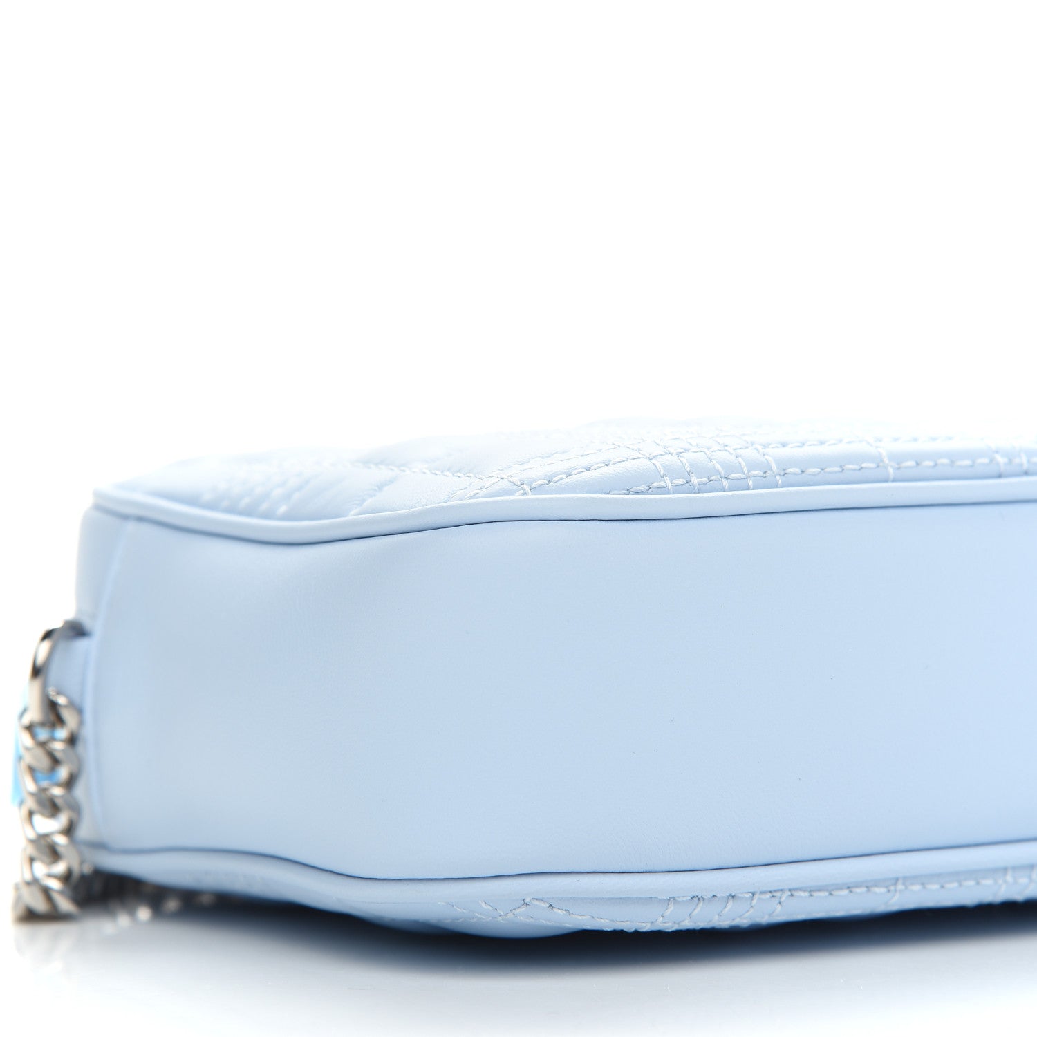 Burberry Lambskin Quilted Camera Bag Pale Blue 5 of 9