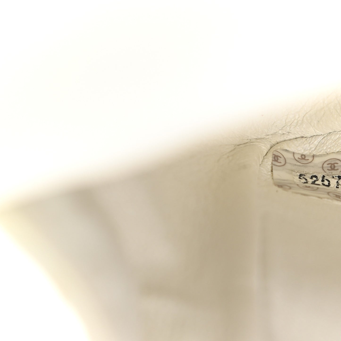 Lambskin Quilted Small Single Flap White