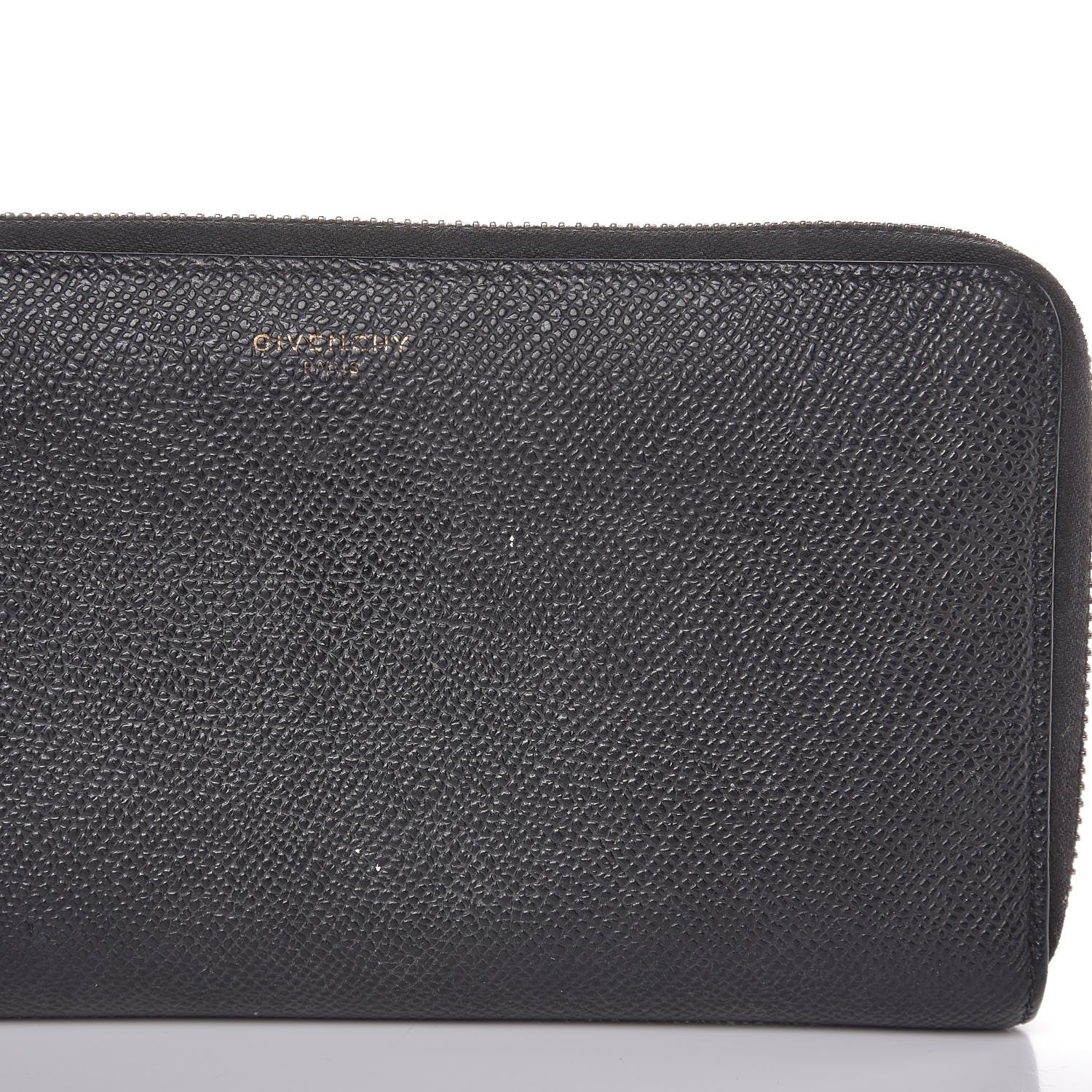 Givenchy Grained Calfskin Zip Around Wallet Black 8 of 9