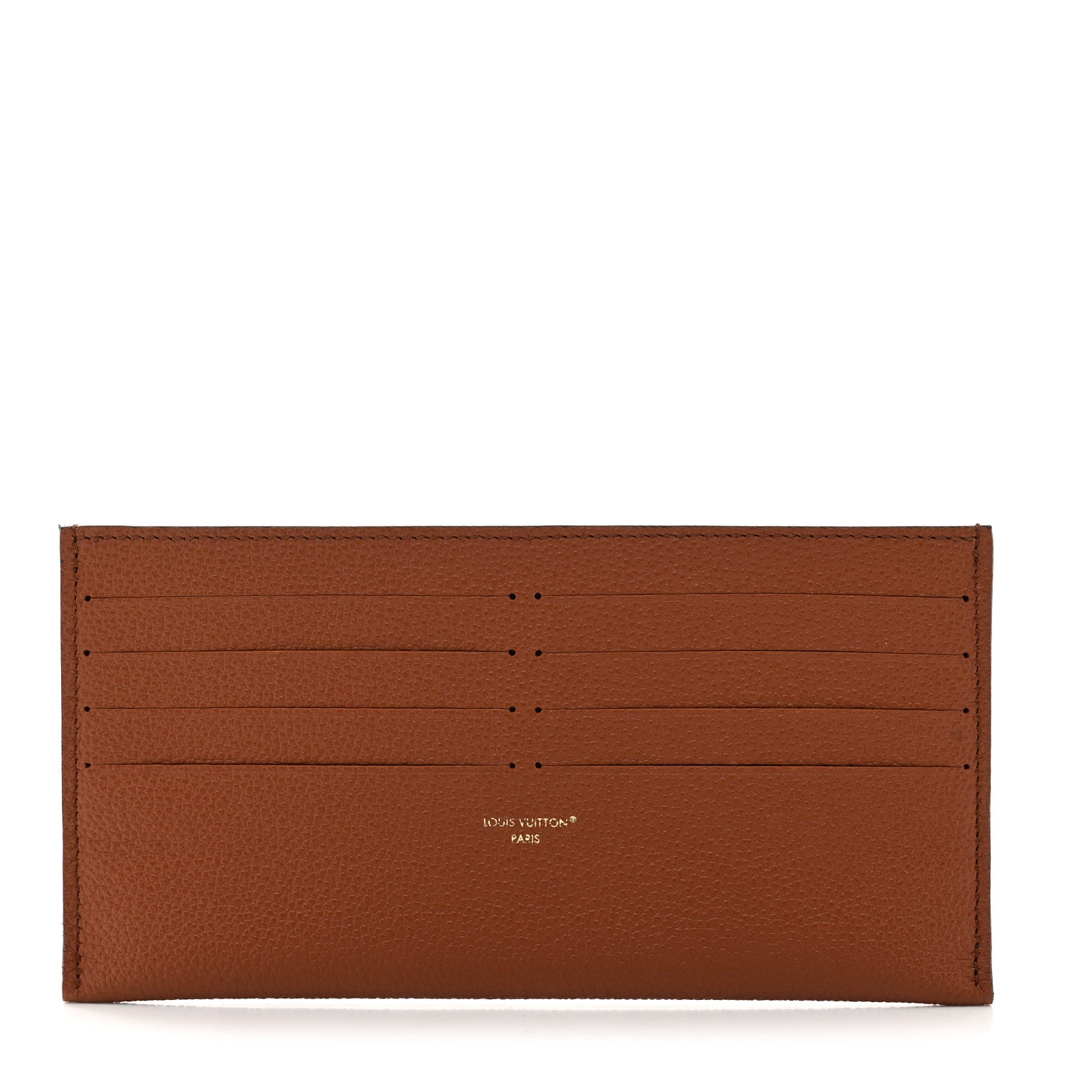 Louis Vuitton Calfskin Felicie Chain Wallet Card Holder Insert Cognac 1 of 7
