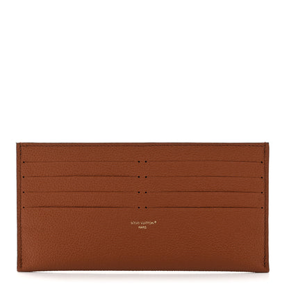 Louis Vuitton Calfskin Felicie Chain Wallet Card Holder Insert Cognac 1 of 7