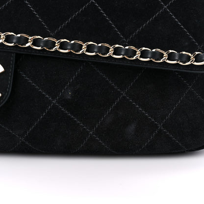 Chanel x Pharrell Williams Suede Lambskin XXL Flap Bag Black 13 of 15