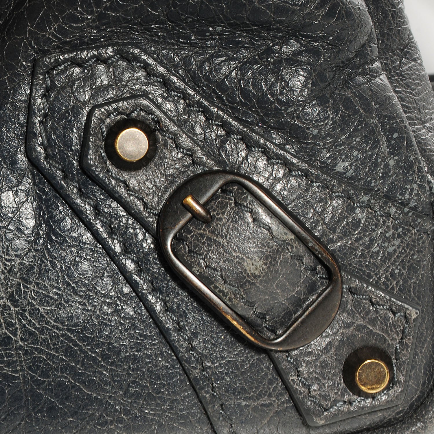Balenciaga Agneau Classic Hardware Flat Crossbody Gris Tarmac 7 of 13