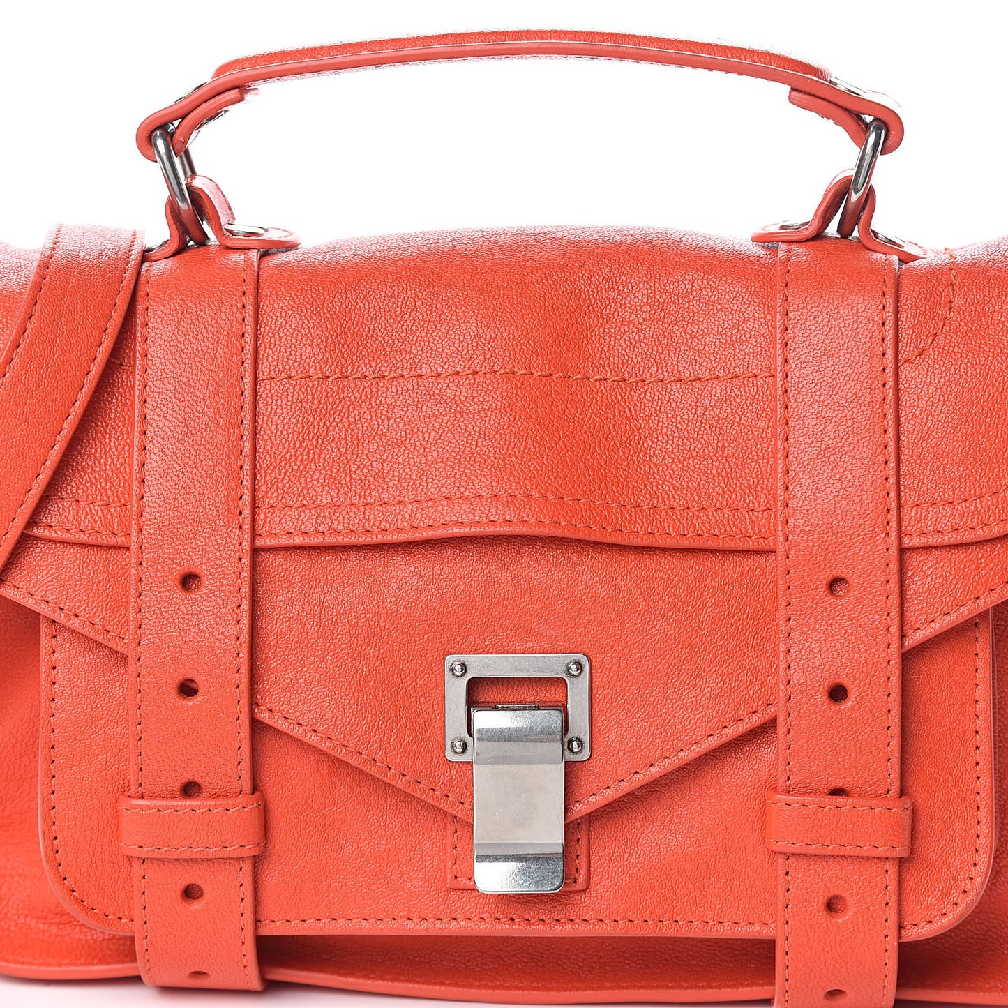 Lambskin Tiny PS1 Satchel Orange Pepper