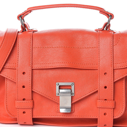 Proenza Schouler Lambskin Tiny PS1 Satchel Orange Pepper 12 of 13
