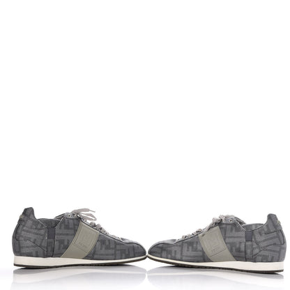 Fendi Coated Canvas FF Mens Low Top Sneakers 7 Grey 6 of 11